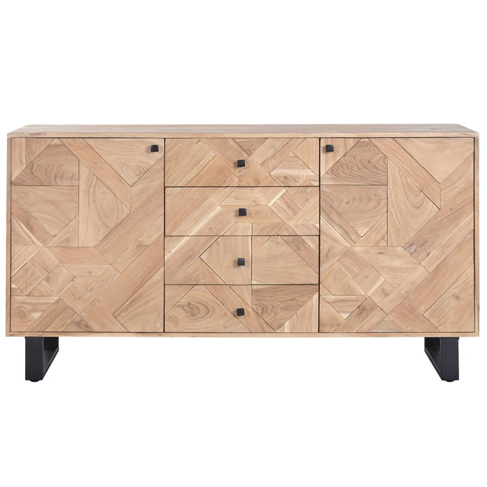 Home ESPRIT Buffet Métal et Acacia 160 x 40 x 85 cm