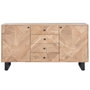 Home ESPRIT Buffet Métal et Acacia 160 x 40 x 85 cm