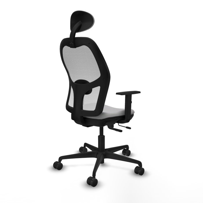 Piqueras y Crespo Chaise de Bureau Jorquera Gris clair et blanc