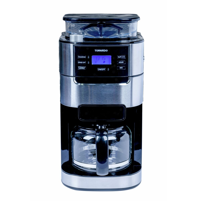 Tornado TCM1025A-GS Cafetière Filtre (Drip) en Acier Inoxydable et Noir