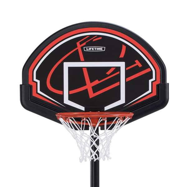 Lifetime Panier de basket portatif ajustable en polyéthylène avec planche, hauteur réglable 165-222 cm, pour enfants dès 3 ans