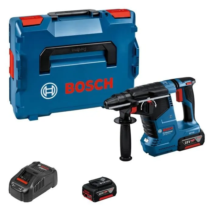 Bosch Professional Perforateur SDS-PLUS GBH 18V-24 C (Réf. 0611923003) avec 2 Batteries 5.0Ah et Chargeur GAL 1880 Bosch Professional Perforateur SDS-PLUS GBH 18V-24 C (Réf. 0611923003) avec 2 Batteries 5.0Ah et Chargeur GAL 1880