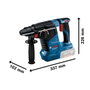 Bosch Professional GBH 18V-24 C avec 2 batteries 5.0Ah et chargeur GAL 1880