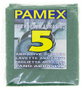 Set de 5 éponges abrasives en fibre verte 15x13,5x0,5cm