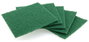Set de 5 éponges abrasives en fibre verte 15x13,5x0,5cm