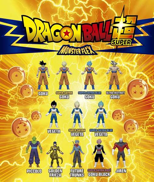 Bizak Figurine Dragon Ball Monsterflex 17 cm Flexible - Modèles assortis