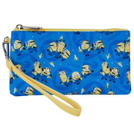 LOUNGEFLY Sac Minions - Gru mon méchant favori - Sacoche en nylon avec fermeture éclair, détails imprimés et doublure intérieure (20x10,62 cm)