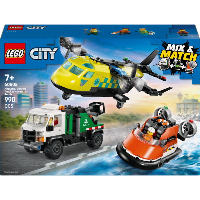 LEGO City 60505 Remix : Avion, Camion de Service et Aéroglisseur LEGO City 60505 Remix : Avion, Camion de Service et Aéroglisseur