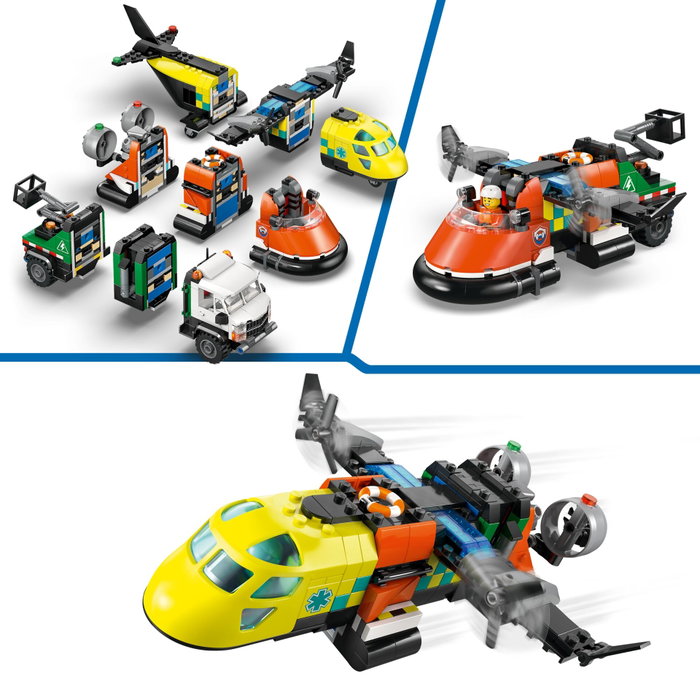 LEGO City 60505 Remix : Avion, Camion de Service et Aéroglisseur LEGO City 60505 Remix : Avion, Camion de Service et Aéroglisseur