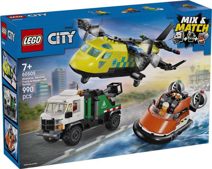 LEGO City 60505 Remix : Avion, Camion de Service et Aéroglisseur LEGO City 60505 Remix : Avion, Camion de Service et Aéroglisseur
