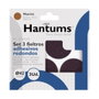 Hantums Lot de 3 feutres adhésifs ronds Ø42mm - Marron