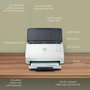 HP ScanJet Pro 2000 s2 - Scanner professionnel avec alimentateur automatique (ADF) recto-verso 50 pages, jusqu'à 35 ppm, 600 ppp, pour numérisation intensive