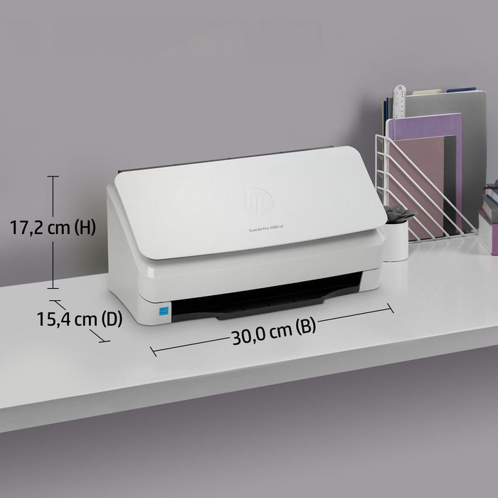 HP ScanJet Pro 2000 s2 - Scanner professionnel avec alimentateur automatique (ADF) recto-verso 50 pages, jusqu'à 35 ppm, 600 ppp, pour numérisation intensive