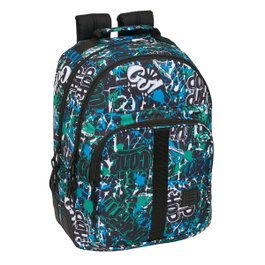 Safta Sac à dos double Graffiti Go adaptable pour chariot 32x42x15 cm