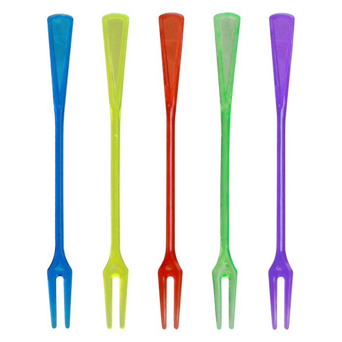 Pick and Drink Lot de 40 mini fourchettes apéritives multicolores