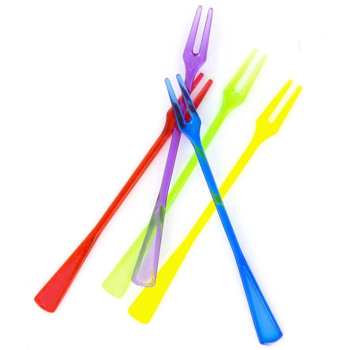 Pick and Drink Lot de 40 mini fourchettes apéritives multicolores
