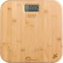 Little Balance - Kinétic - Pese-personne automatique rechargeable à énergie cinétique en verre trempé et bambou - Précision 50 g - Capacité 150 kg