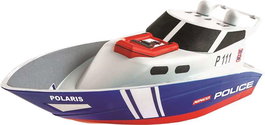 Ninco Bateau radiocommandé Police avec batterie rechargeable 3.7V 1200mAh, dimensions 34x10x12 cm, âge recommandé 6 à 99 ans