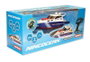 Ninco Bateau radiocommandé Police avec batterie rechargeable 3.7V 1200mAh, dimensions 34x10x12 cm, âge recommandé 6 à 99 ans