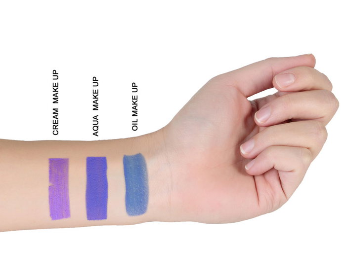 atosa Maquillage à l'eau Violet en pastille avec pinceau