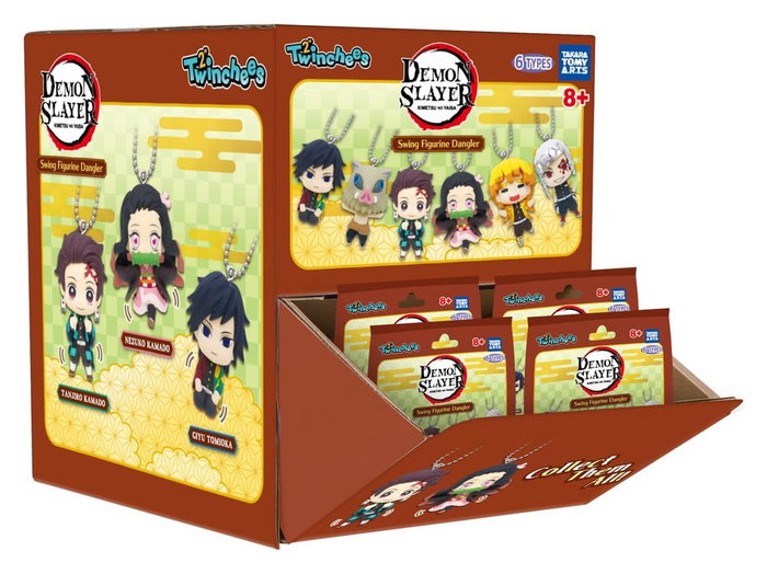 Takara Tomy Demon Slayer: Kimetsu no Yaiba Présentoir Porte-clés Swing Danglers 3 cm Mystery Capsule (24) Takara Tomy Demon Slayer: Kimetsu no Yaiba Présentoir Porte-clés Swing Danglers 3 cm Mystery Capsule (24)