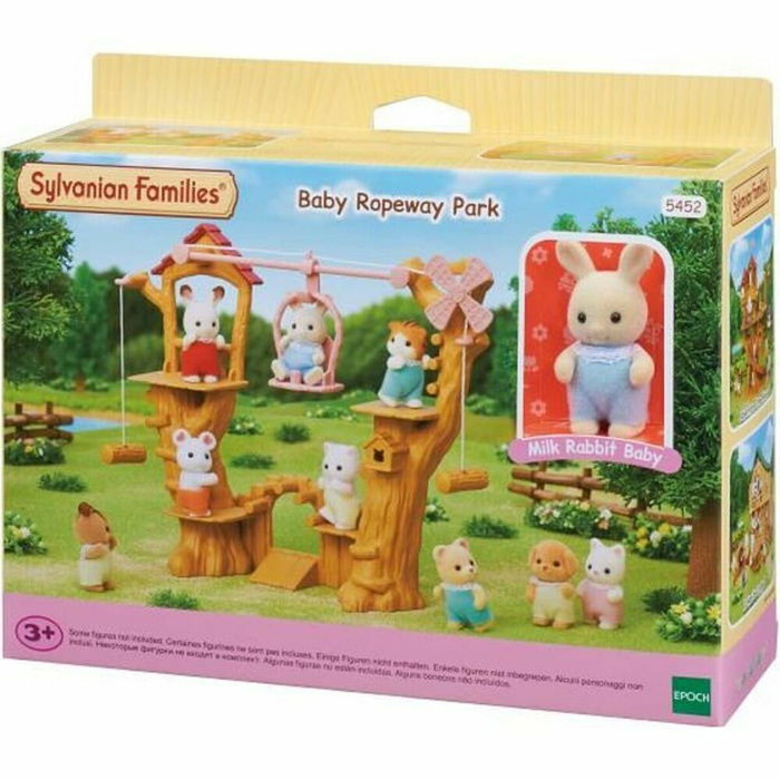 Sylvanian Families La tyrolienne des bébés avec Henry le bébé lapin crème, Multicolore