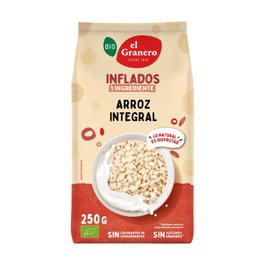 El Granero Integral Riz complet soufflé Bio 250g (Pack de 10) Unitées
