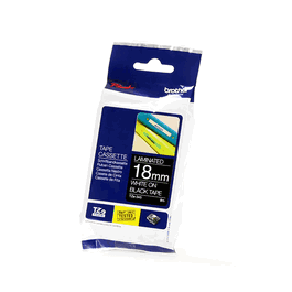 Brother TZE-345/TZE345 - Ruban étiquette, impression blanche sur fond noir