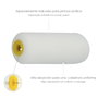 WOLFPACK LINEA PROFESIONAL Lot de 10 recharges de rouleau en mousse 100 mm pour émail acrylique