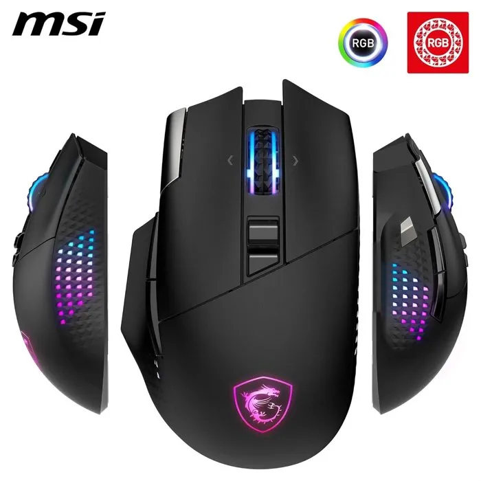 MSI VERSA PRO Wireless - Souris gamer sans fil - Noir