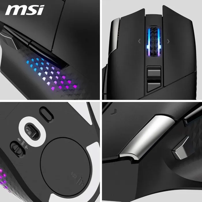 MSI VERSA PRO Wireless - Souris gamer sans fil - Noir