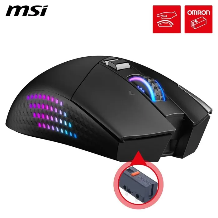 MSI VERSA PRO Wireless - Souris gamer sans fil - Noir