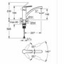 Grohe Start Mitigeur de cuisine Noir mat Bec bas Rotation 140°