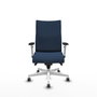 Piqueras Y Crespo Chaise Albacete Confidente, Bleu Marine, Mécanisme Synchrone