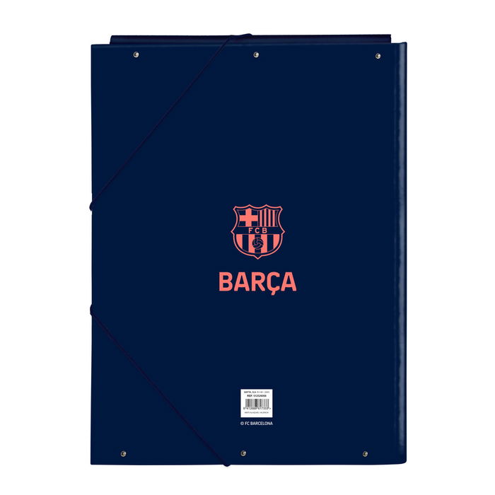 Reliure à anneaux F.C. Barcelona Blue marine A4 26 x 33.5 x 2.5 cm