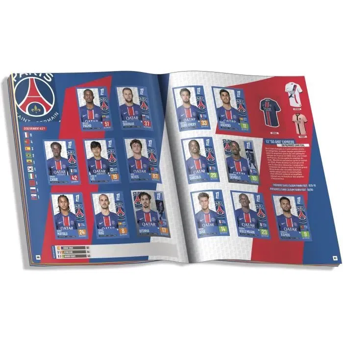 Panini - Starter Pack - Album et Stickers Ligue 1 2024-2025 McDonald's - 2 pochettes + 1 offerte (21 stickers) - À partir de 6 ans