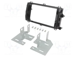 ACV Cadre de radio 2 DIN noir brillant pour Toyota Auris
