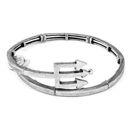 Alex And Ani Pulsera Trident Finition Plat Gris