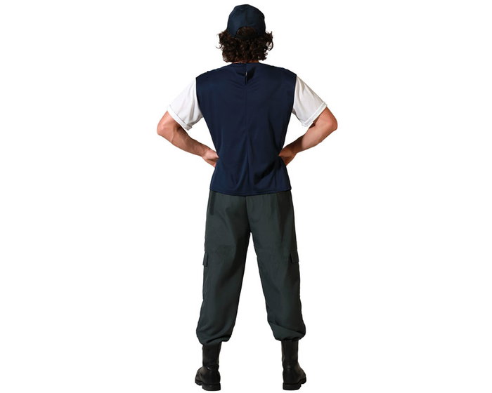 atosa Déguisement Policier Gilet Bleu Homme Adulte XS-S