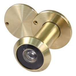 BYP Mirille optique grand angle en laiton poli, diamètre 14 mm