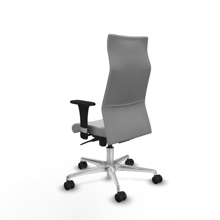 Piqueras Y Crespo Fauteuil de Direction Albacete, Similicuir Gris Clair, Mécanisme Synchrone, Base Aluminium Piqueras Y Crespo Fauteuil de Direction Albacete, Similicuir Gris Clair, Mécanisme Synchrone, Base Aluminium