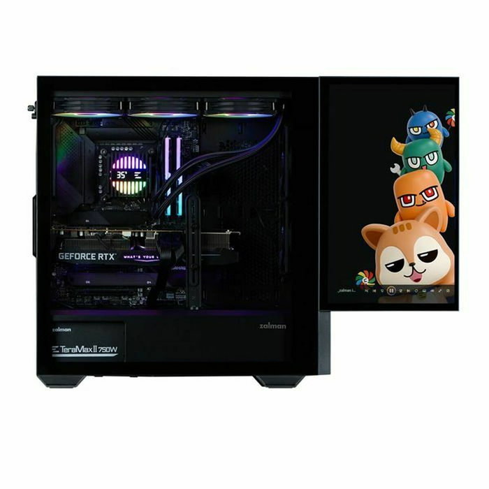 Zalman E-AT Boîtier Semi-Tour Noir avec Écran Intégré