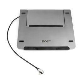 Acer Support pour ordinateur portable 11,6 - 15,6 pouces avec station d'accueil 5-en-1, Argent