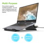 Acer Support pour ordinateur portable 11,6 - 15,6 pouces avec station d'accueil 5-en-1, Argent