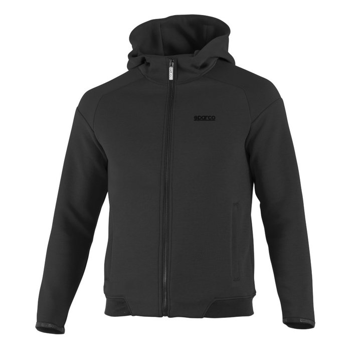 Sparco Sweat-shirt de sport avec capuche et fermeture éclair BK Taille XS Sparco Sweat-shirt de sport avec capuche et fermeture éclair BK Taille XS