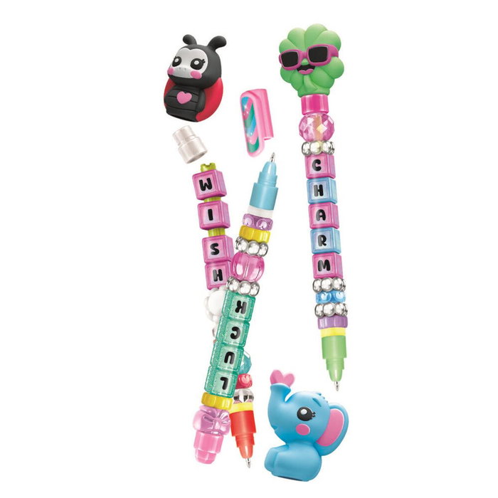 Clementoni Mini atelier des Stylos - Coffret Lucky Charms avec 3 stylos et accessoires