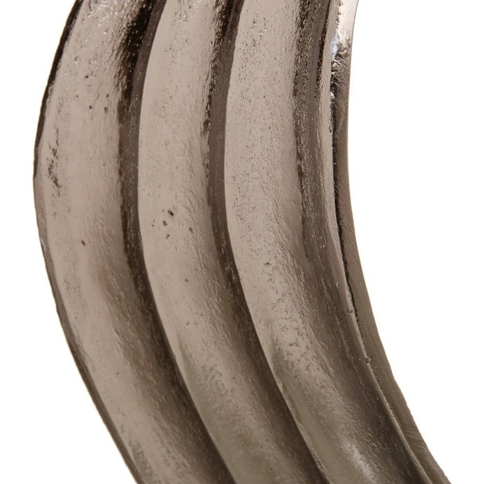 BigBuy Home Figurine Décorative Noir Argenté Aluminium