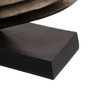 BigBuy Home Figurine Décorative Noir Argenté Aluminium