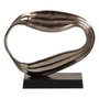 BigBuy Home Figurine Décorative Noir Argenté Aluminium