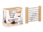 Kinvara Set de 2 Dessous de Plat Extensibles 22x21x2.2 cm Bambou et Métal Marron Argenté (Set de 12)